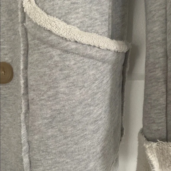 Frank & Eileen Belfast Gray Triple fleece Pea Coat Double-Breasted - Picture 3 of 7